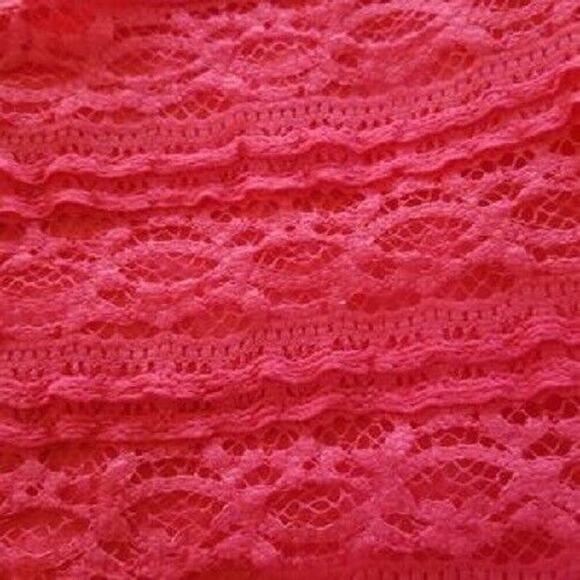 Michael Edwards - FUCHSIA LACE DRESS - Size L - Picture 4 of 5